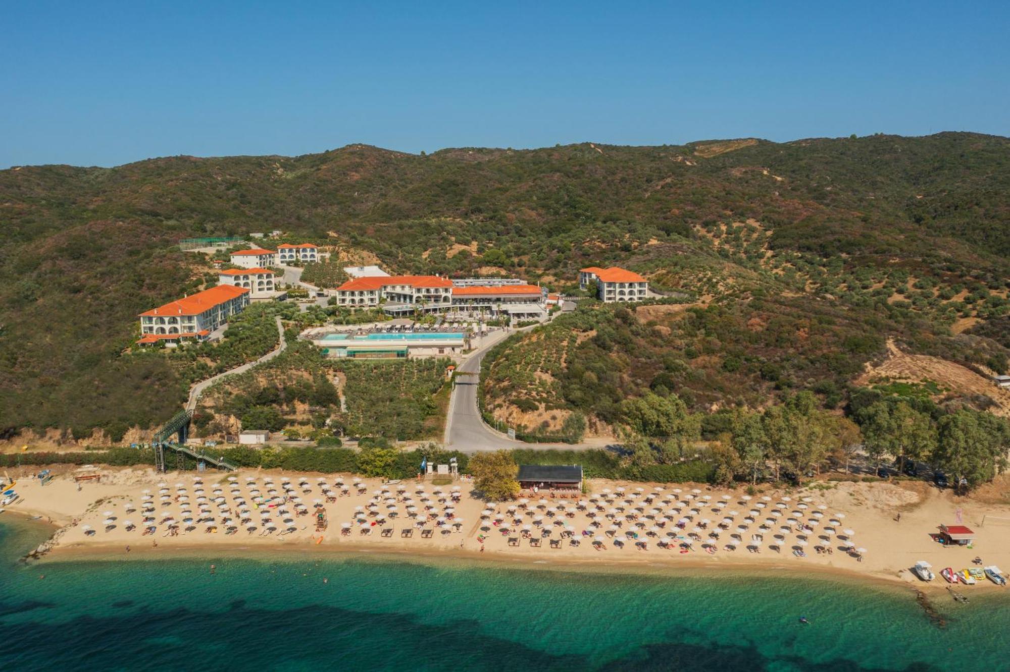 Akrathos Beach Hotel Ouranoupoli Exterior photo